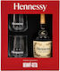 Hennessy VS Kognak +gb 2 Gläser 700ml