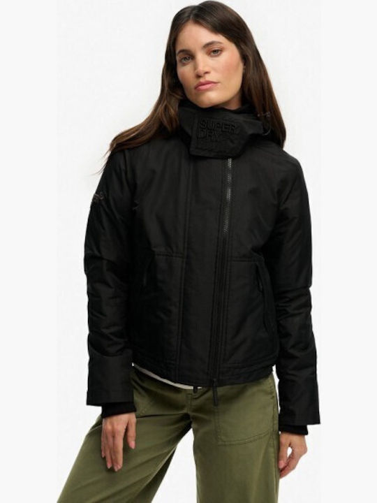 Damen Sweatshirt mit Kapuze Schwarz