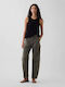 Pantalonă de damă din țesătură Black Moss Green