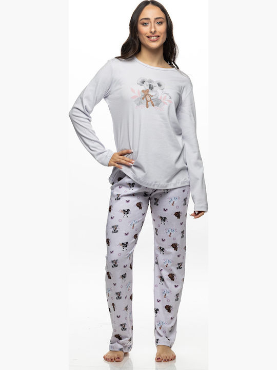 Galaxy Galaxy Damen Schlafanzug Set Baumwollene Flieder