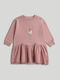 Girls Sweatshirt Dress Long Sleeve Pink