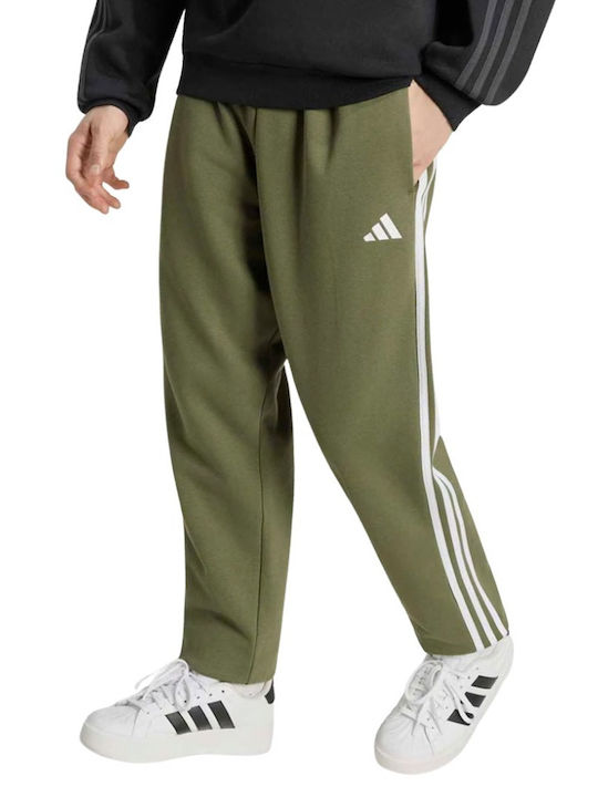 Essentials Herren-Sweatpants mit Gummizug Olifou/Weiß