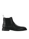 Leder Chelsea Herrenstiefel Schwarz
