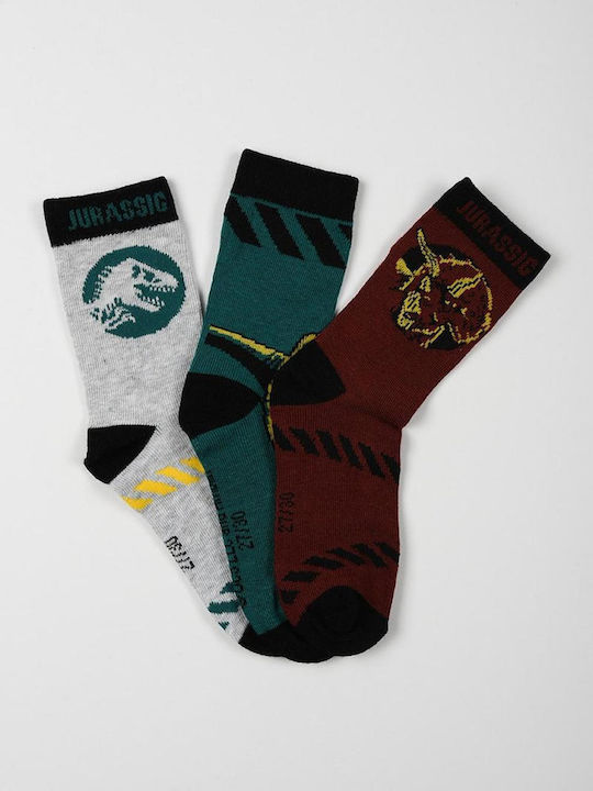 Superheroes Kids' Socks Brown 3 Pairs