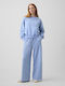 Pantaloni de Trening Largi Light Blue