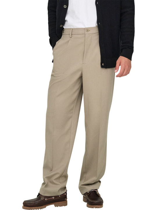 Only & Sons Men's Trousers Beige