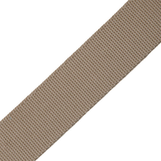 Vostex Nähzubehör Polyester Gurtband Dunkelbeige 3,5cm Meter