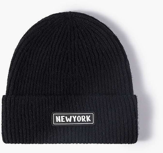 Beanie Unisex Strickmütze in Schwarz