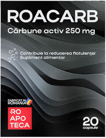 Roacarb Cărbune Activat 250 mg 20 Capsule