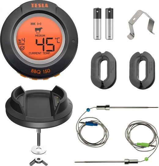 Tesla Kabelloses Digitales Lebensmittelthermometer Backofen mit Sonde