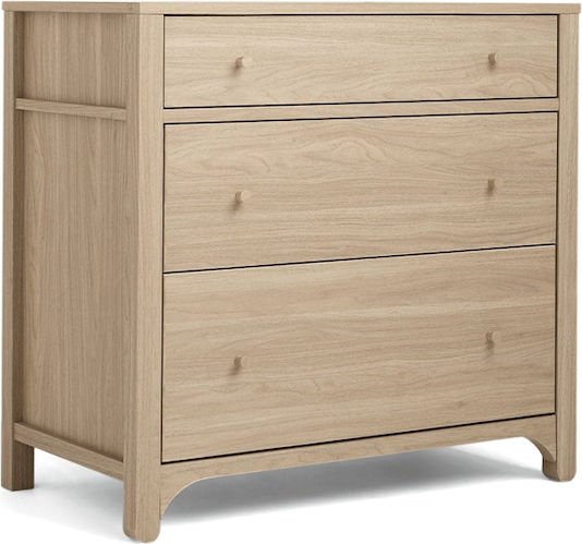 Βρεφική Συρταριέρα με 3 Συρτάρια Μπεζ 90x52.8x95cm