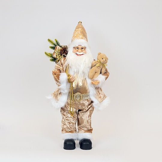 Decorative Christmas Santa Golden Plastic 45cm