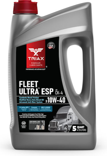 Ulei de Motor Camioane Euro 5 Triax Fleet Ultra ESP 10W-40 CK-4 VDS-4 4.73 L