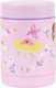 A Little Lovely Company Stainless Steel Kids' Dinner Set 0.3lt Lilac 12 x 8 x 8cm