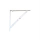Foldable Corner Shelf Made of Metal in White Colour 200x200mm 002551