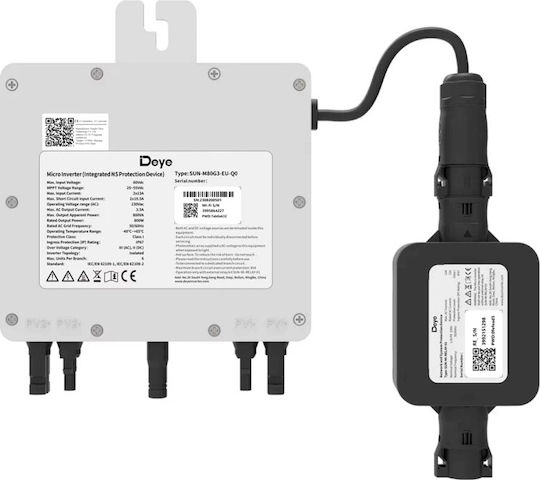 Deye Инвертор Мощност 800W с Входно Напрежение 230V (Еднофазен) M80G4-EU-Q0