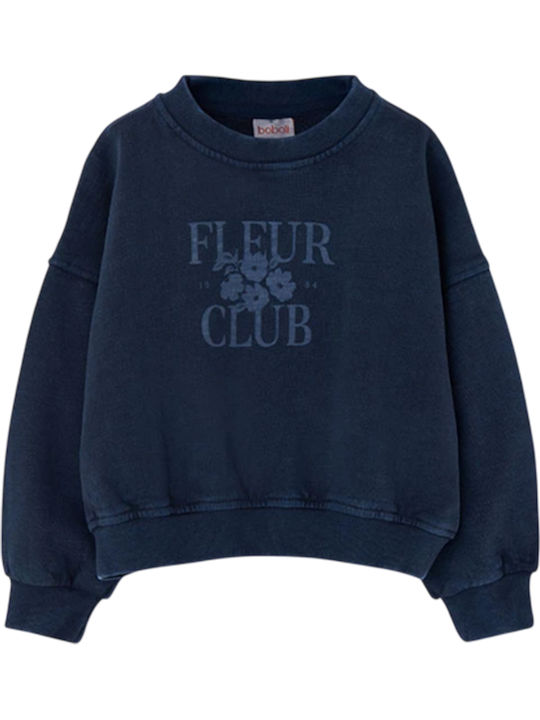 Fleece Kids Sweatshirt Navy Blue Sweatshirt