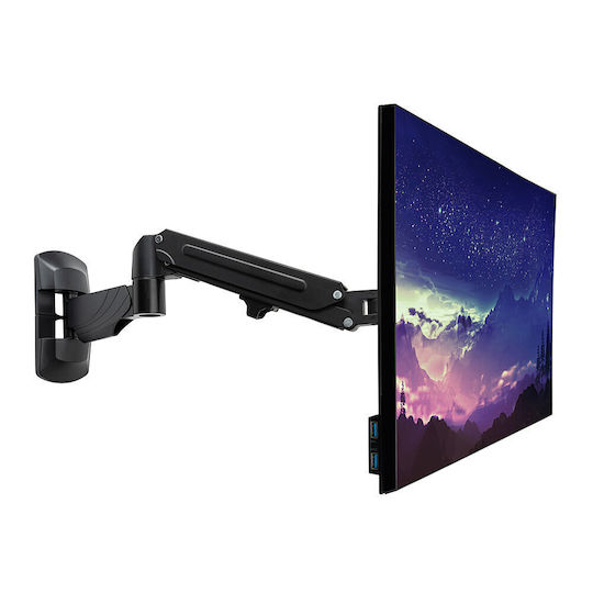 Lindy Wall Mounted Computer Monitor Stand Up To 32" With Extension Arm (40712)