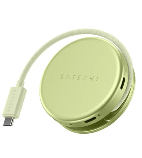 Satechi OntheGo USB-C Докинг станция с HDMI 4K PD Ethernet Зеленa