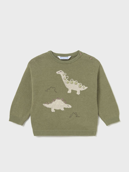 Mayoral Kids Long-Sleeved Sweater Green