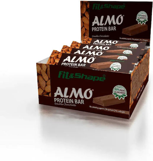 Fit & Shape Protein Bars with 50% Protein & Double Chocolate Flavour 12x50g