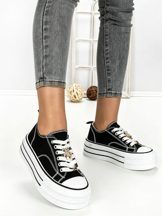 Adidași Flatforms Pentru Femei Negri
