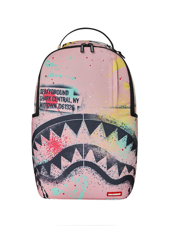 Sprayground Backpack Shark Central Pink Lab Coat Street Art Sprayground Backpack Shark Central Pink Lab Coat Street Art
