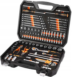 Neo Tools 10-065 Καστάνια με Καρυδάκια 1\2" & 1\4" 95τμχ Neo Tools 10-065 Καστάνια με Καρυδάκια 1\2" & 1\4" 95τμχ