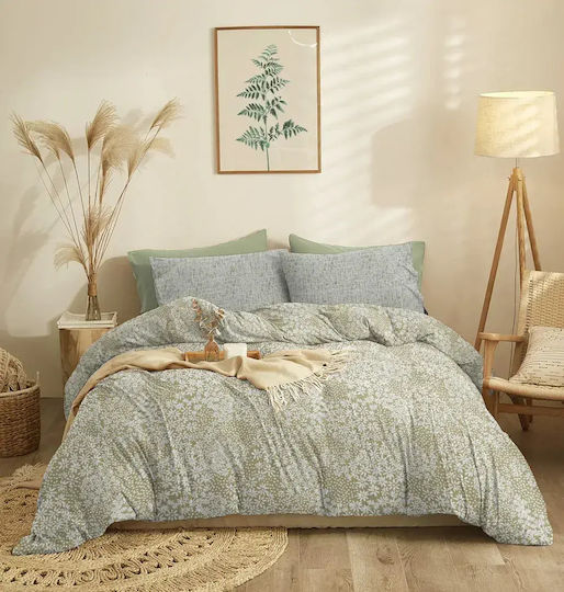 Cokitex Set Bettlaken Einzel 165x260cm Olive (3 Stück)