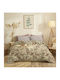 Cokitex Set Bed Sheets Single 165x260cm Cinnamon 3 Pieces