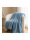Next Furry Double Blanket 200x230cm Blue