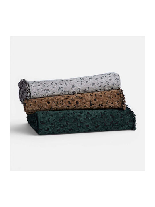 Nef-Nef Homeware Леопард Фотьойл Throw Шенил 17...