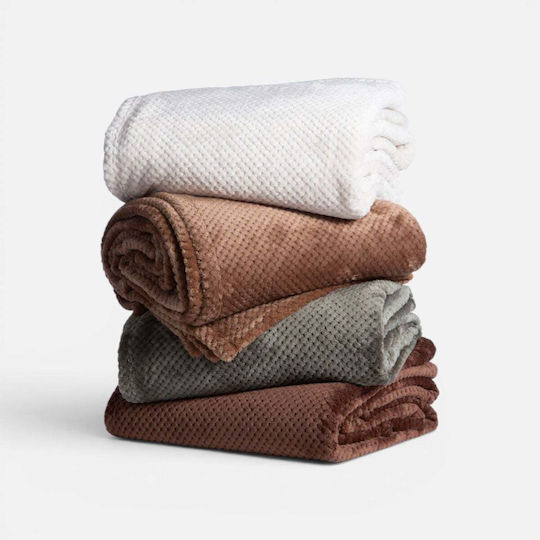 Nef-Nef Homeware Edinber Фотьойл Throw Жакард 130x180см Кафяв