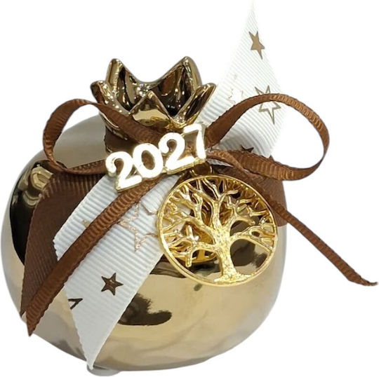 Kalliopi Silver Щастие За Дома Нар Златист Керамика 2027 7x7см