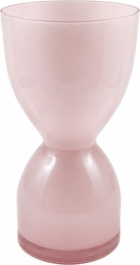 Dekorative Glasvase Rosa 14xH23cm