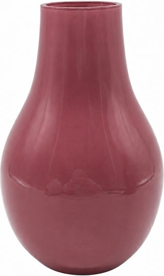 Set of Decorative Pink Glass Vases 13xH20cm