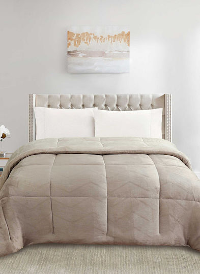 Madi Single Sherpa Comforter 160x220cm Beige Madi Single Sherpa Comforter 160x220cm Beige