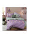 Nef-Nef Homeware Сет Единични Спални Комплекти с Ластик Памучни Fairy Tale Лилав 170x260см 3 Бройки