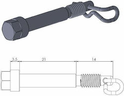 Πείροι Τακάκια Φρένου Moto-master Brake Caliper Pin Husqvarna Tc 50 23