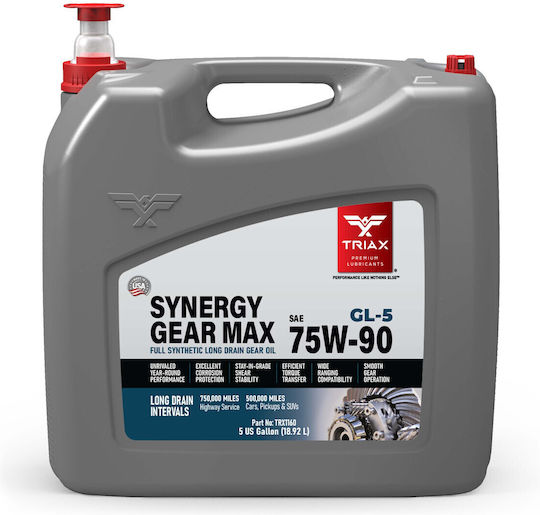 Triax Synergy Gear Max 75w-90 Ulei De Transmisie Manuală Full Sintetic Gl-5 Ls 18,92 L