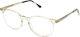 El Greco 9304 C1 Unisex Κοκαλινα Γυαλιά Οράσεως Στρογγυλά Διάφανο Μπεζ