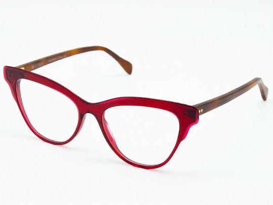 El Greco 9295 C2 Women's Acetate Prescription Eyeglass Frames Butterfly Red