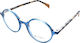 El Greco 9289 C3 Women's Acetate Prescription Eyeglass Frames Round Blue