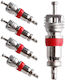Set 5 valve metal pentru mașină motocicletă bicicletă ATV