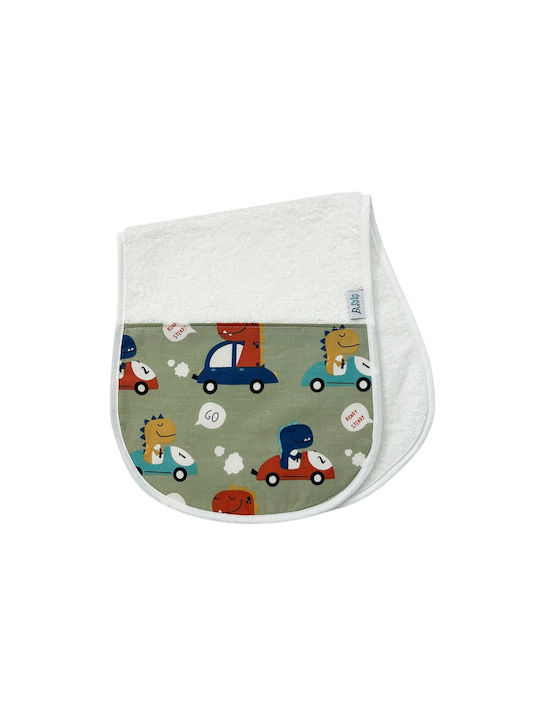 Bunny Bebe Dino Shoulder Burp Cloth Green 23x54cm