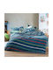 Nef-Nef Homeware Fleece-Decke Chromatisches Petrol Blau 220x160cm