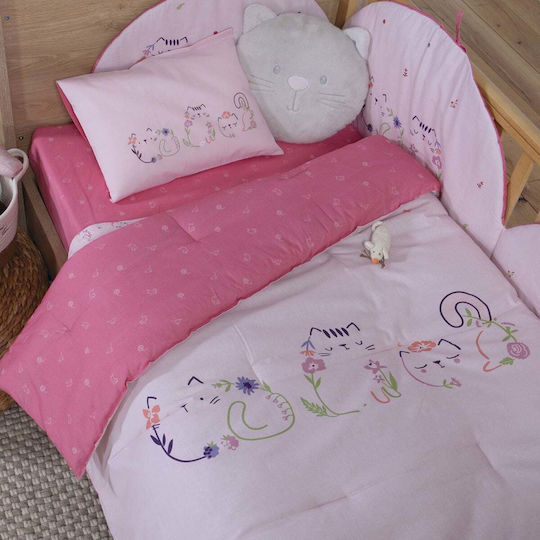 Nef-Nef Homeware Cats Are Perfect Kinderbettdecke Für Krippe Rosa 110x140cm