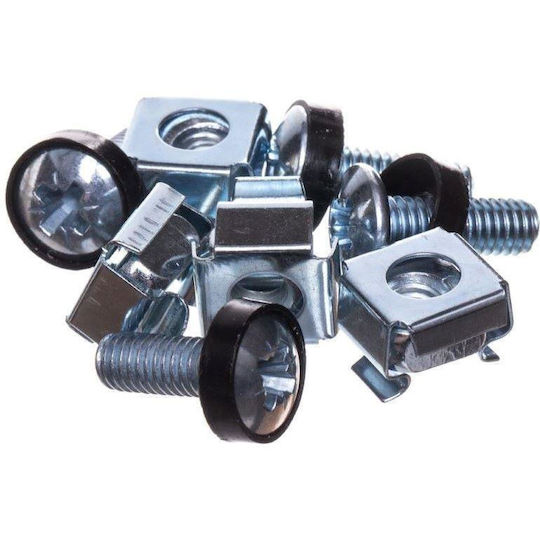 Rack Mounting Screw Black Washer Flange Set 4 Netrack