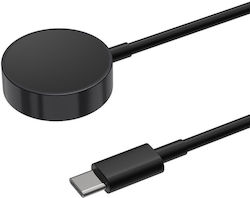 Samsung Galaxy Watch Ultra 7 6 5 Pro 4 3 Xdfind Магнитен Кабел За Зареждане Алуминиева Сплав Usb-c Черен Samsung Galaxy Watch Ultra 7 6 5 Pro 4 3 Xdfind Магнитен Кабел За Зареждане Алуминиева Сплав Usb-c Черен