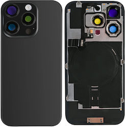 Hintere Glasabdeckung Iphone 16 Pro Nfc Große Kameraöffnung Big Hole Schwarz Titanium Kompatibel Hintere Glasabdeckung Iphone 16 Pro Nfc Große Kameraöffnung Big Hole Schwarz Titanium Kompatibel